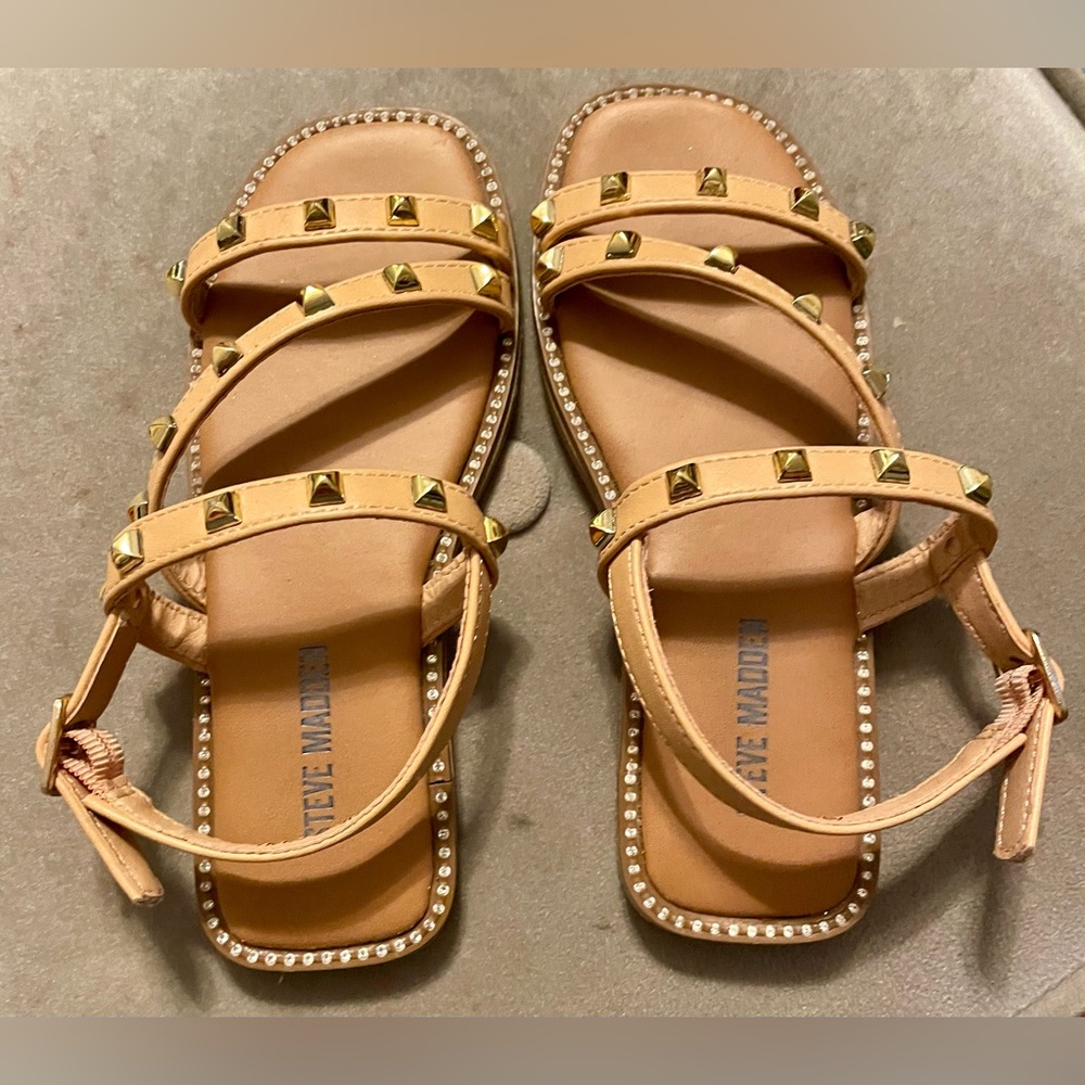 Steve Madden Girls Studded Sandals